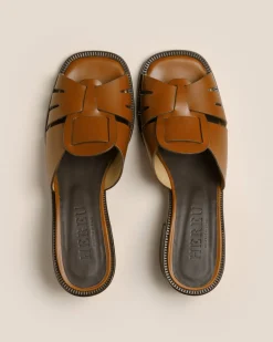 Hereu Studio Ancora Squared Heeled Slide> Sandals
