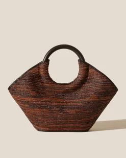 Hereu Studio Cabassa Raffia Bicolour> Tote Bags