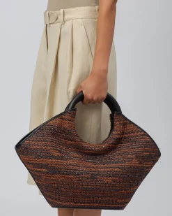 Hereu Studio Cabassa Raffia Bicolour> Tote Bags